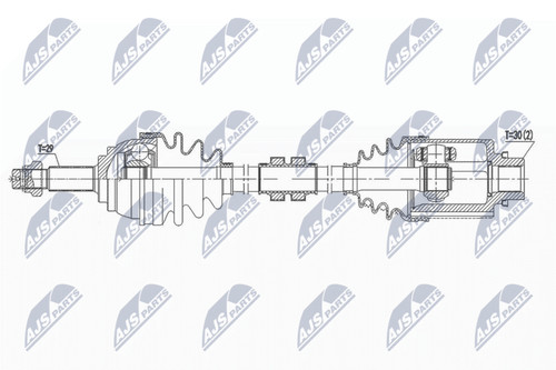 Nty antriebswelle npw 088 - nty, npw-ns-088